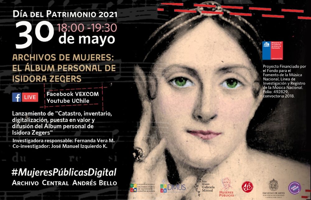Afiche Álbum personal de Isidora Zegers