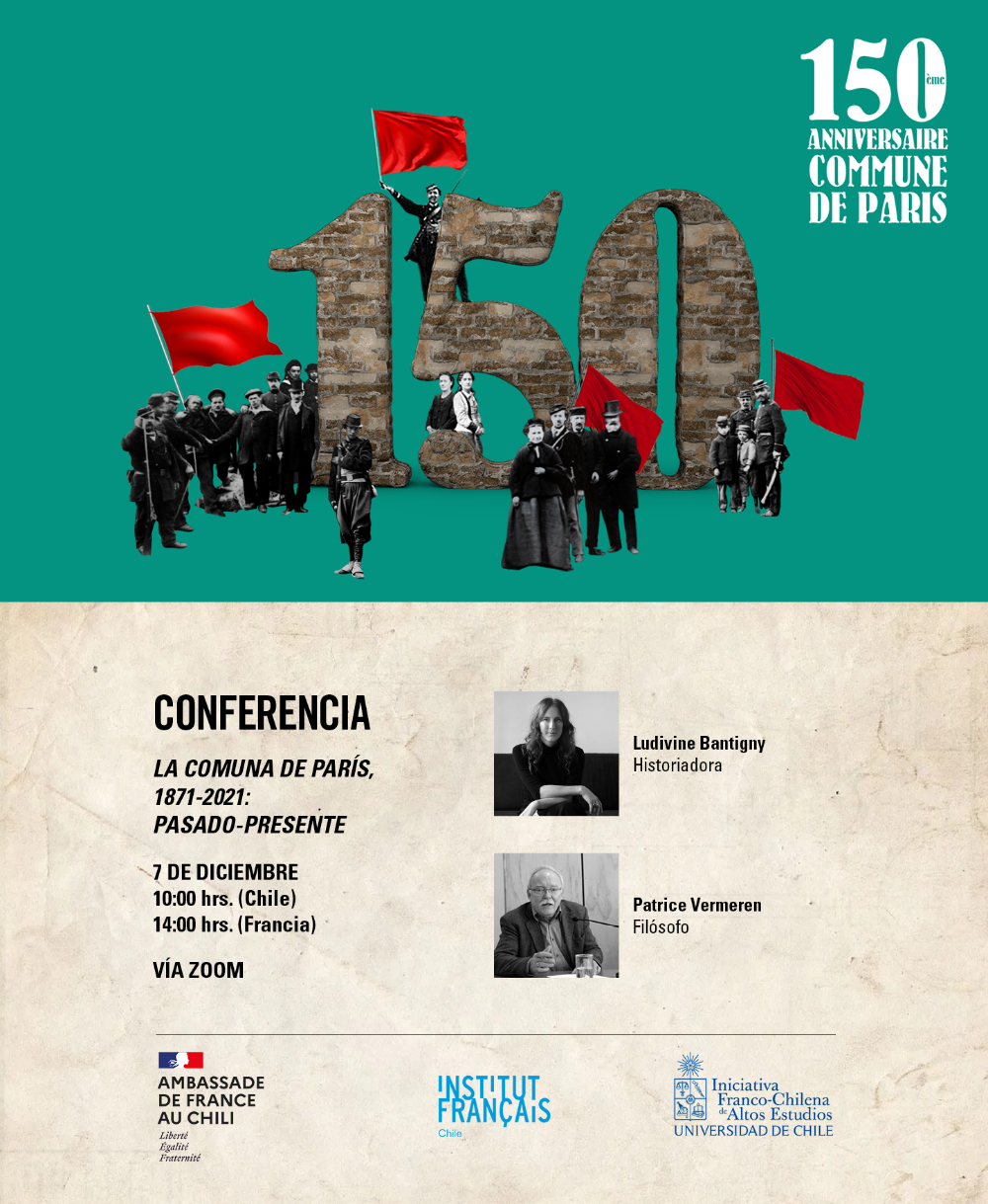 Invitación a Conferencia "La Comuna de París, 1871-2021: pasado - presente"