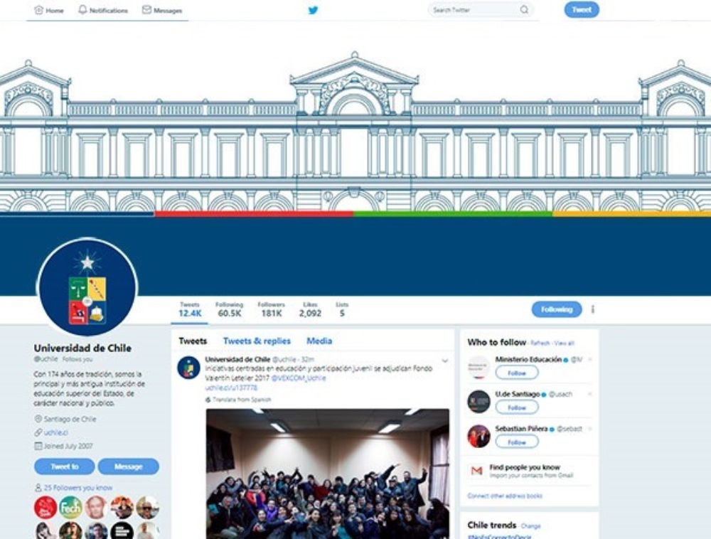 Twitter U. de Chile