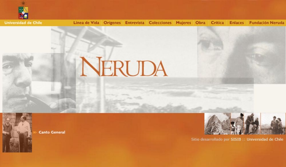  Sitio web Pablo Neruda