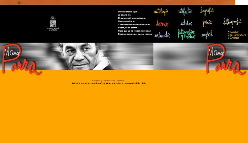  Sitio web Nicanor Parra
