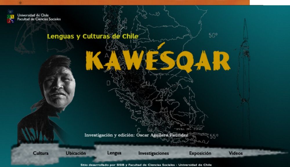 Sitio web Kawéskar