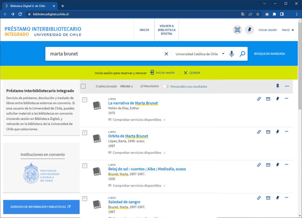 Préstamo interbibliotecario integrado