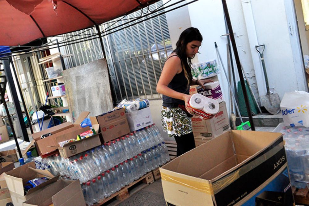 El miércoles 31 de marzo partió desde Santiago la primera parte de las donaciones reunidas en el centro de acopio de la Federación de Estudiantes de la Universidad de Chile (FECh).