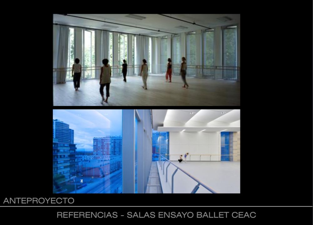 Anteproyecto de salas de ensayos del nuevo edificio de VM20.