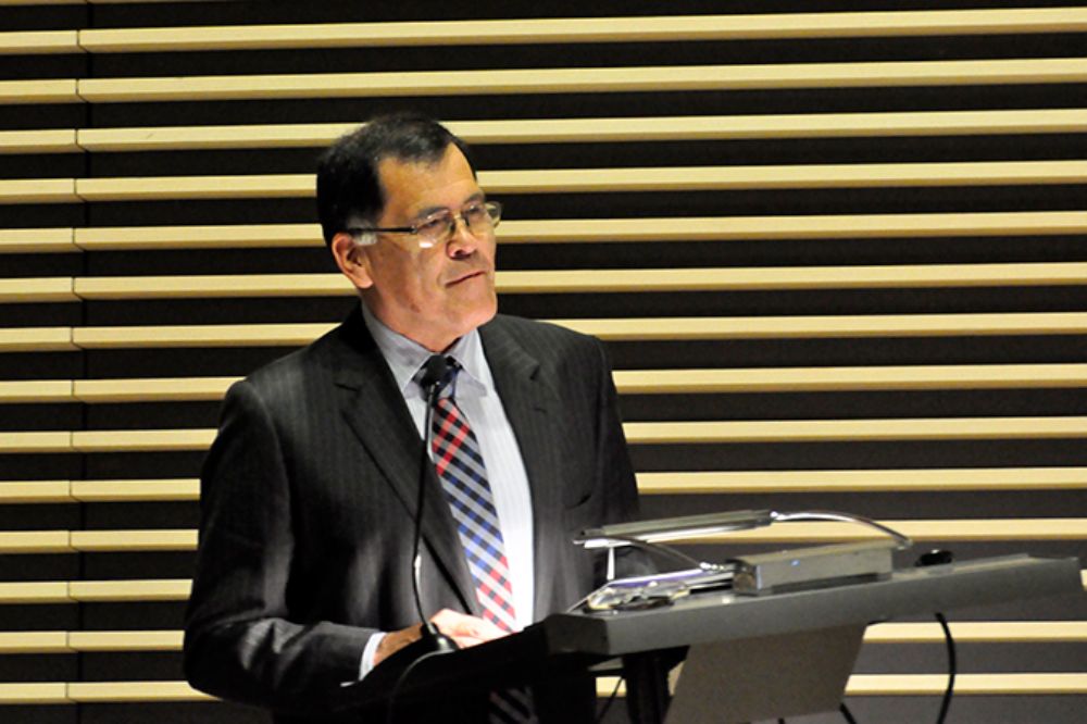 El decano Aceituno enfatizó en la necesidad de divulgar este informe para generar conciencia de los impactos que puede tener la persistencia de episodios de megasequías.