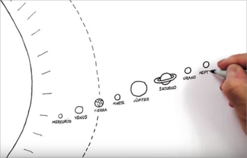 La formación del universo es parte de los contenidos que se explican en los Animates con ilustraciones de Guillo.