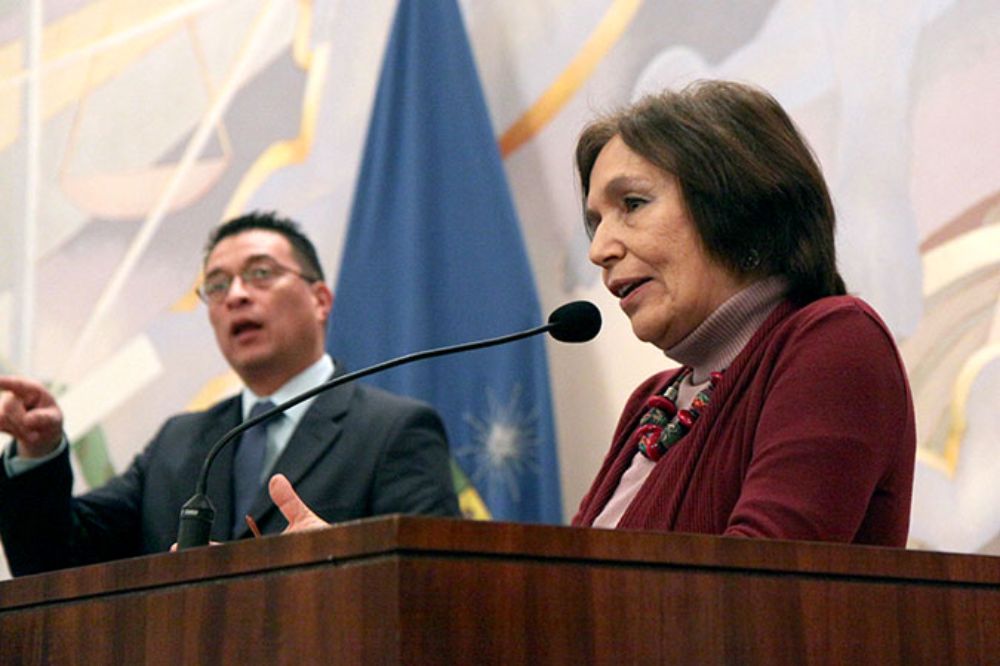 Carmen Andrade, de la Oficina de Igualdad de Oportunidades de Género de la U. de Chile, entidad que co organizó este encuentro. 