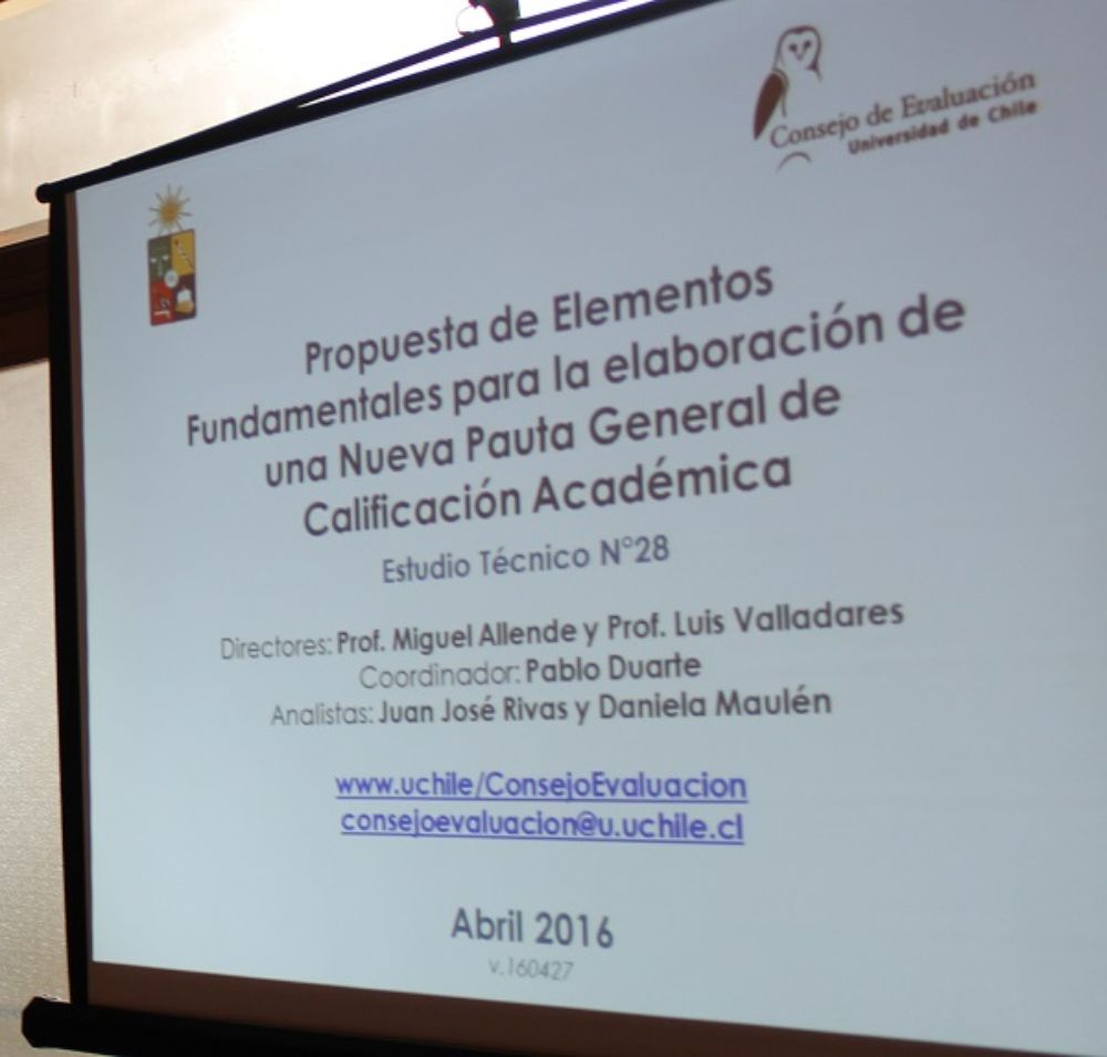 Estudio Técnico N°28 del Consejo de Evaluación: Propuesta de elementos fundamentales para la elaboración de una nueva Pauta General de Calificación Académica