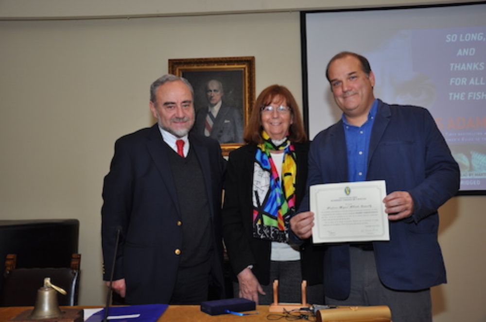 Acto de incorporación del profesor Allende a la Academia Chilena de Ciencias