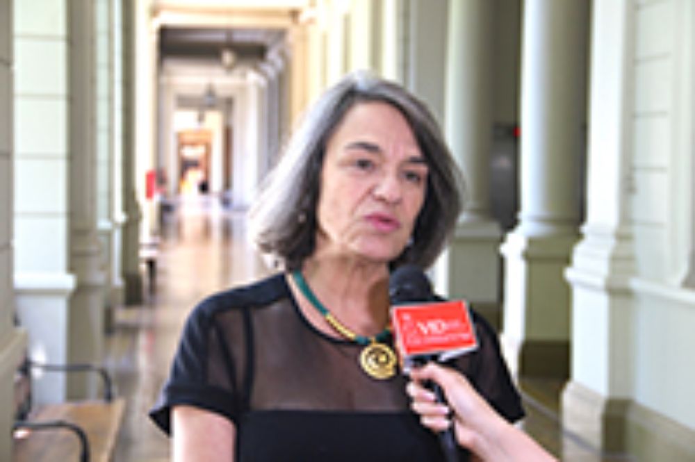 La Vicerrectora de Investigación PUC, Sol Serrano. 