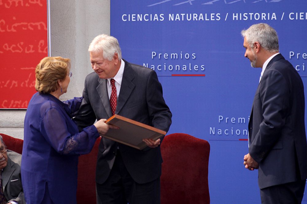 Dr. Francisco Rothhammer, Premio Nacional de Ciencias Naturales 2016.