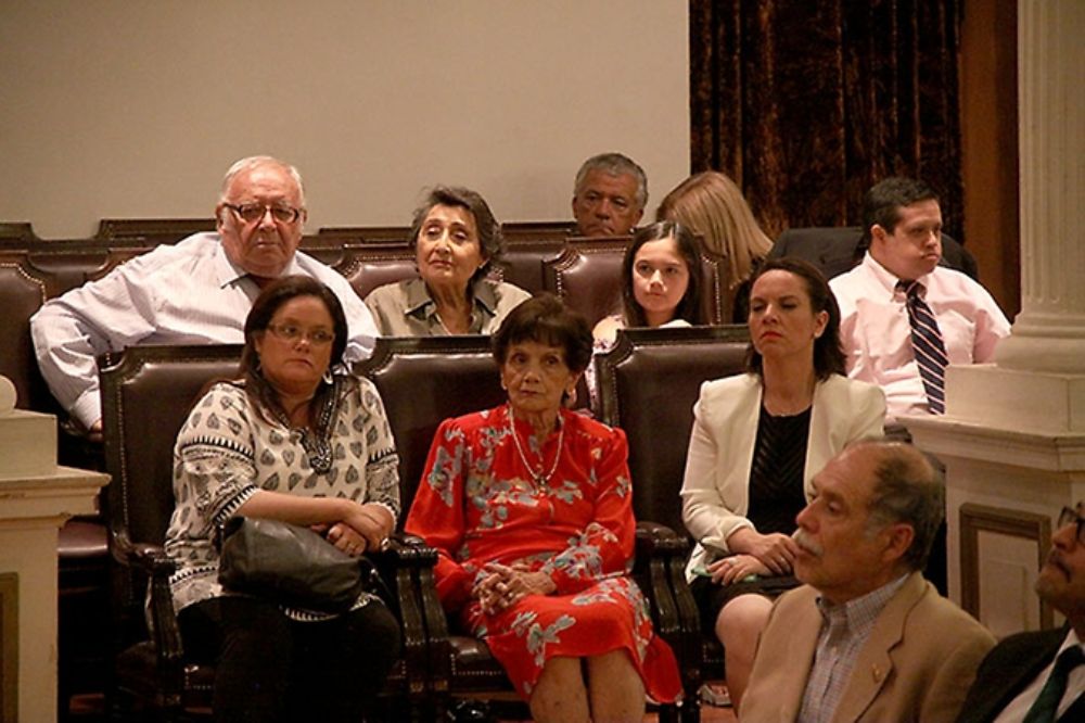 Familiares y amigos de los homenajeados también asistieron a la ceremonia.