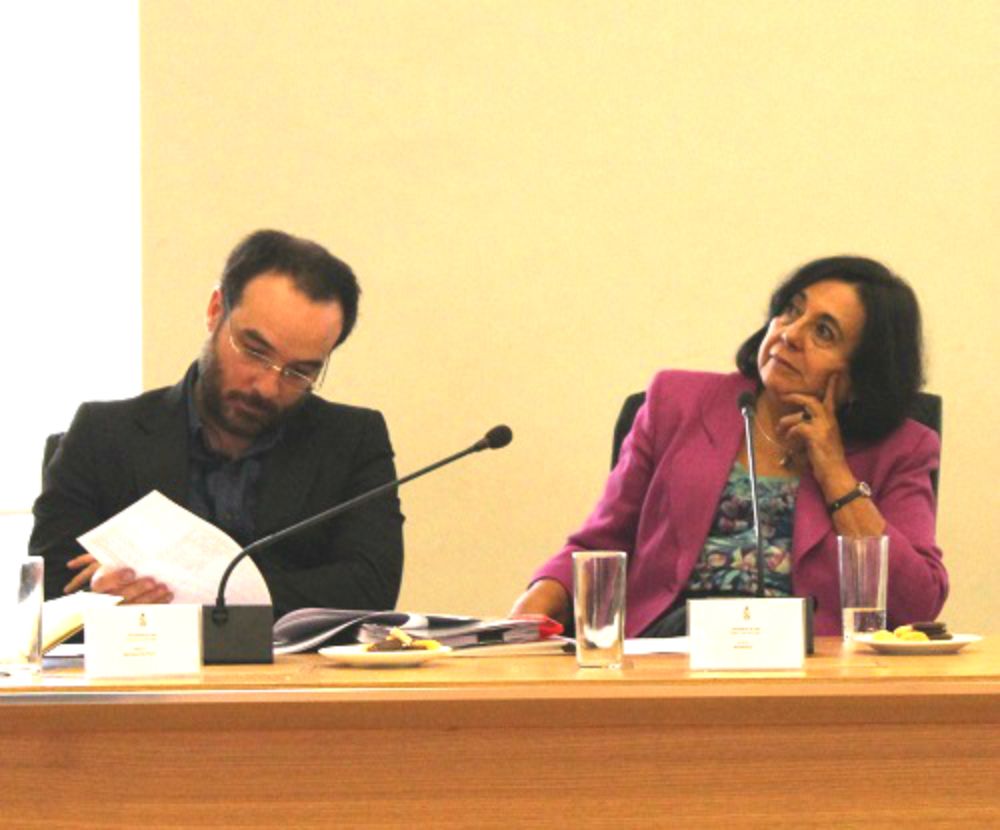 Sr. Pablo Duarte, Secretario Ejecutivo del CEv; Prof. Cecilia Hidalgo, Presidenta. 