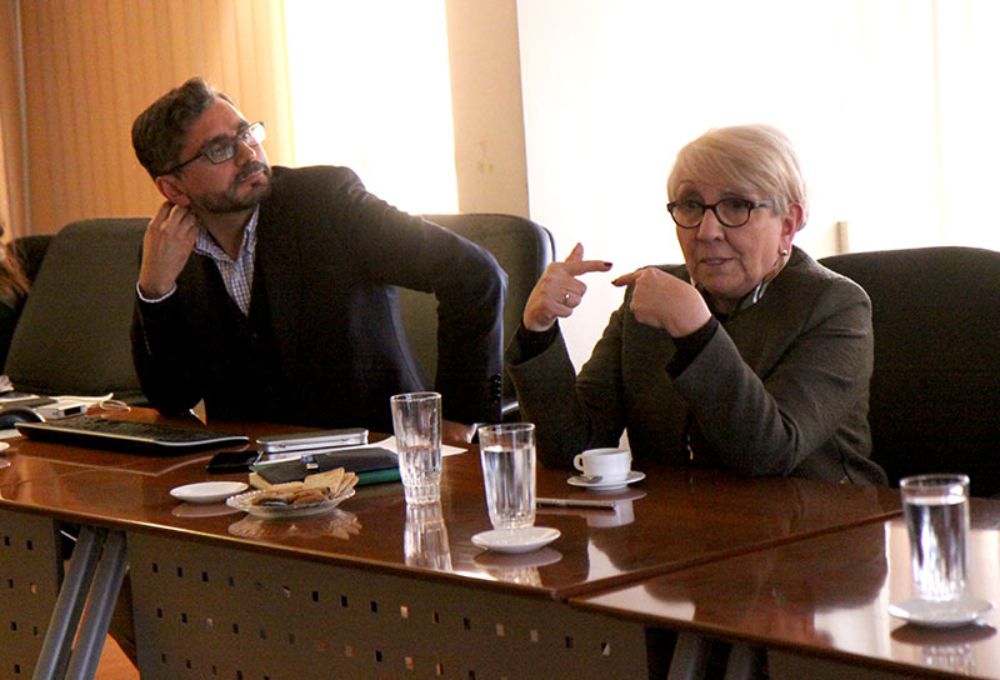 La directora ejecutiva del COAI, Gloria Riquelme, expuso ante los integrantes de la comisión ad hoc de Gestión Institucional.