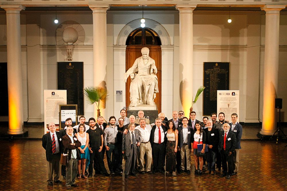 En 2016 el histórico ex dirigente estudiantil participó en la conmemoración de los 110 años de la FECh, celebrada en Casa Central.
