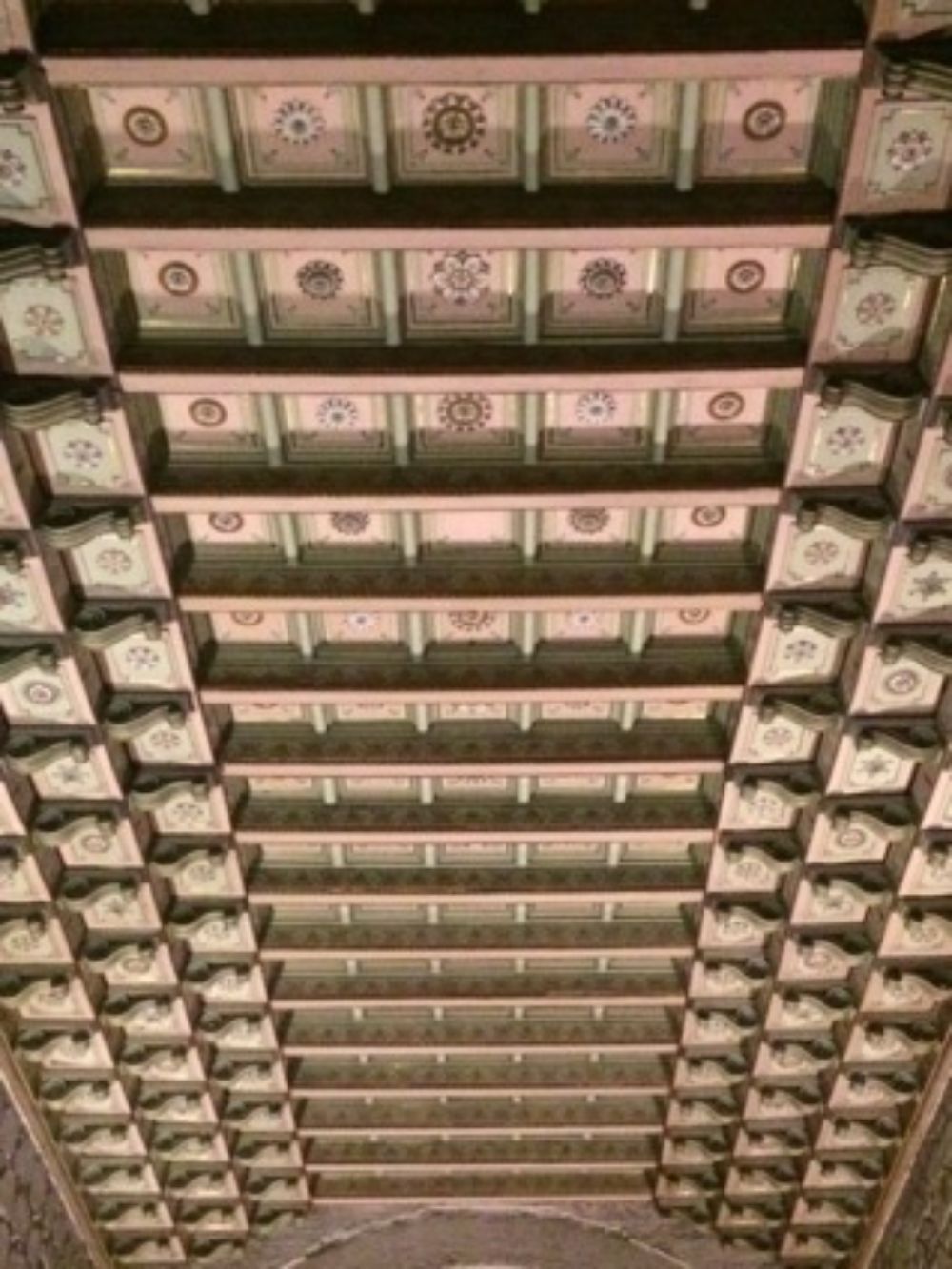 Artesonado, Iglesia de San Francisco, Santiago (s.XVII)