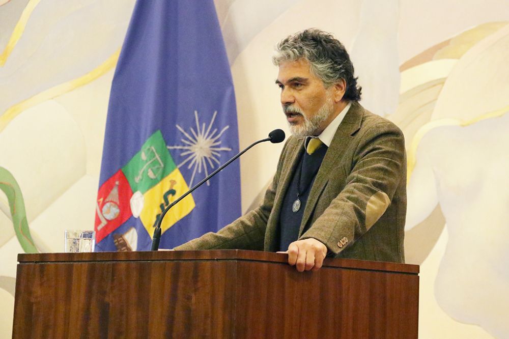 El profesor Guillermo Soto, Vicepresidente 2017-2018, planteó que el Senado es expresión y ejercicio de la ciudadanía universitaria.