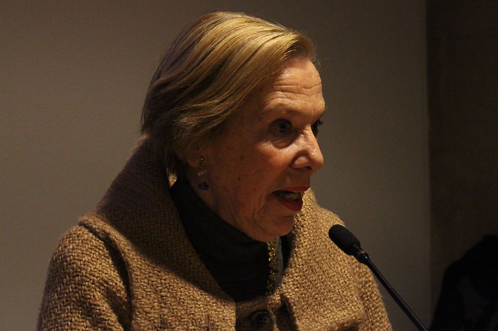 Profesora María Eugenia Horvitz inaugurando el Diploma de Extensión en Educación, Memoria y Derechos Humanos.