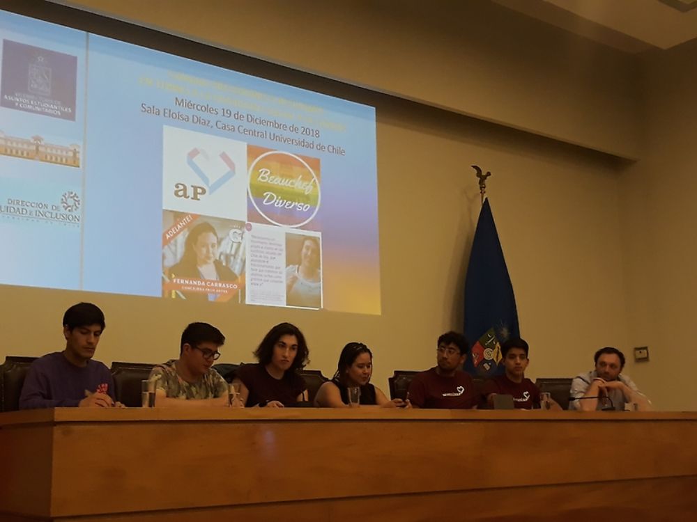 Organizaciones estudiantiles participantes: Beauchef Diverso, Diversinap, Consejería Fech, Movimiento Feminista por la Accesibilidad Universal