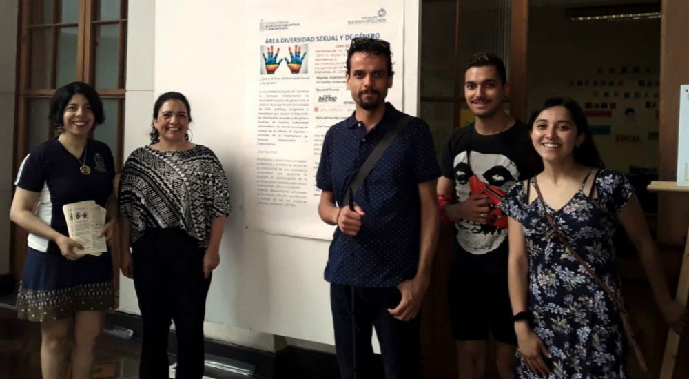 Integrantes del Área de Discapacidad y Área de Diversidades Sexuales y de Género de la Oficina de Equidad e Inclusión