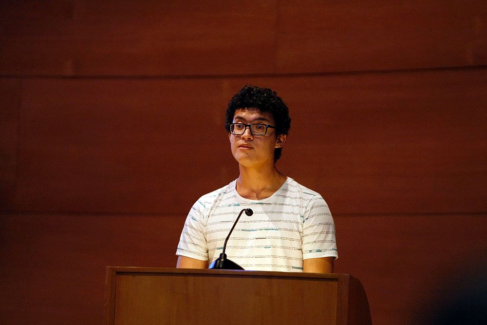 El estudiante Silvio Andrés enfatizó en la importancia de no entender la universidad como individualidades y desarrollar vínculos.