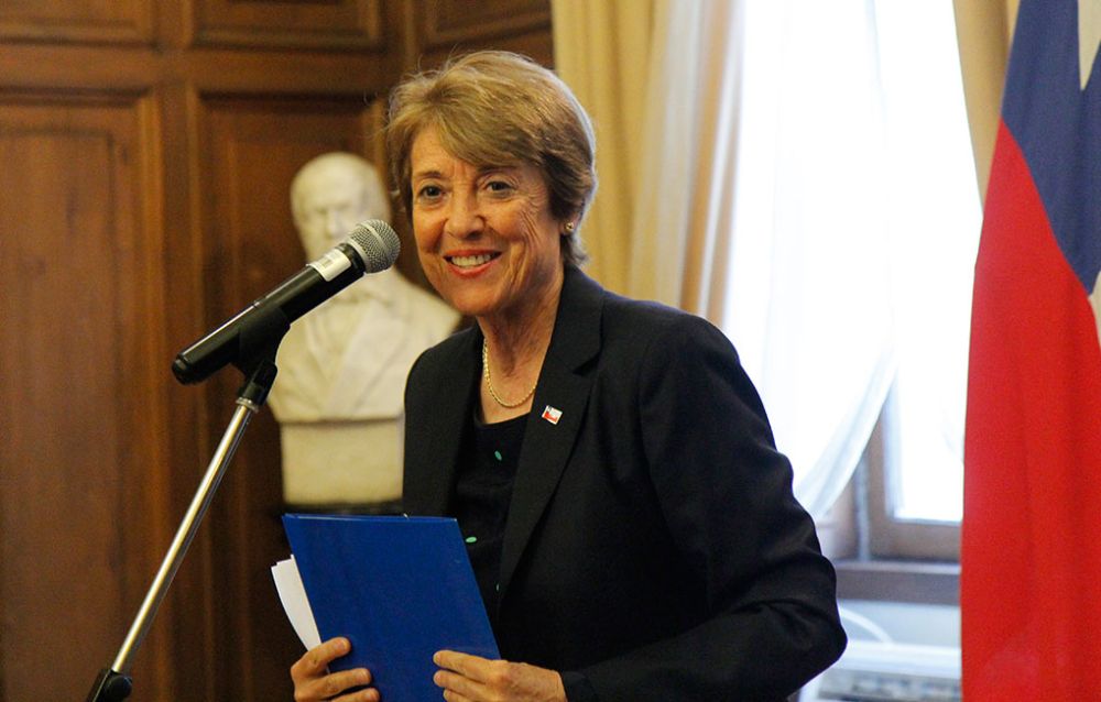 La ministra de las Culturas, las Artes y el Patrimonio, Consuelo Valdés.