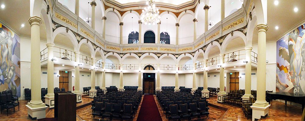 La intervención que se hizo en el Salón se enmarca dentro de un proyecto de restauración integral de la Casa Central".