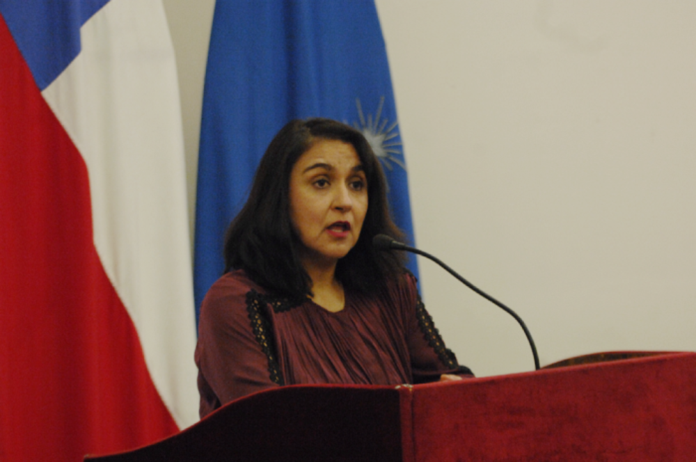 La especialista en envejecimiento de la Sede Subregional de la CEPAL en México, Sandra Huenchuan, realizó una charla magistral sobre el rol de la investigación en este tema. 