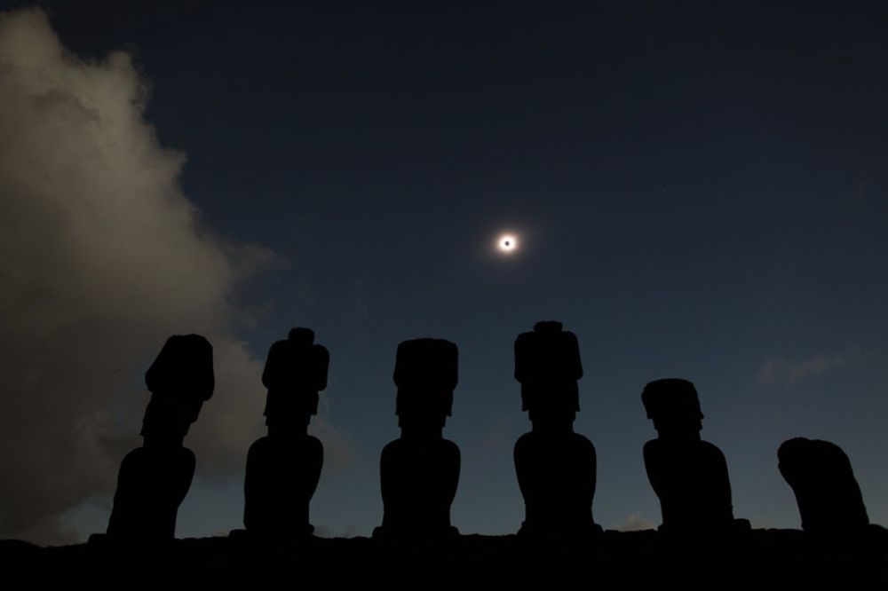 El último eclipse solar total se registró en Isla de Pascua, el 2010 (crédito foto: Stephane Guisard)