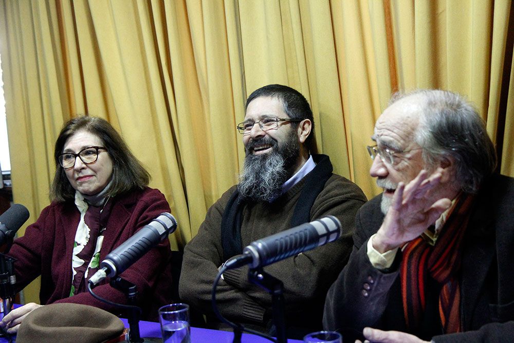 Sofía Correa junto a Claudio Nash y Manuel Antonio Garretón.