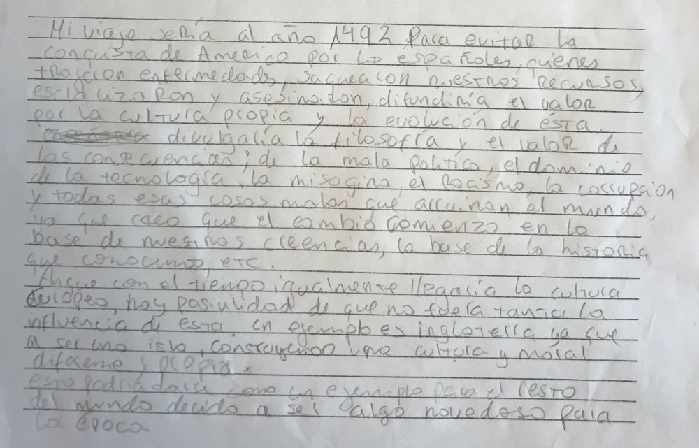 Texto de María José Jimenez, del Liceo Gabriela Mistral de Independencia. 