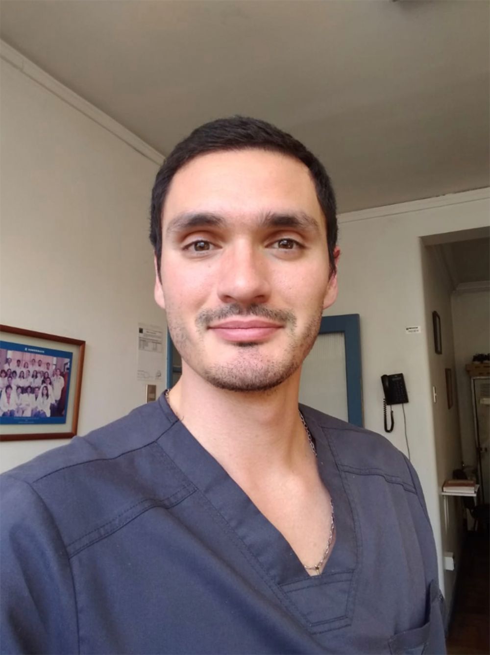 Mathias Herbach, interno de la carrera de Medicina y director de OSCA.