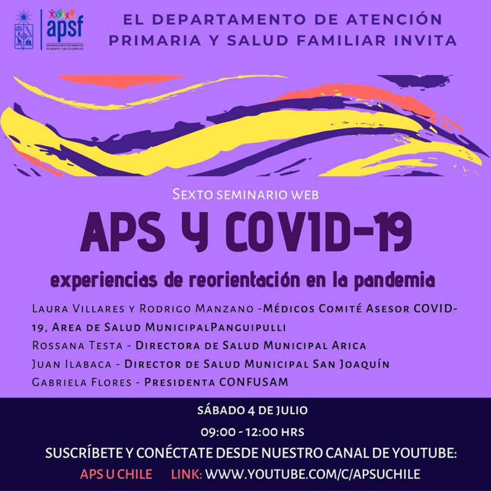 La sexta edición de este seminario virtual se realizará este sábado 4 de julio. 