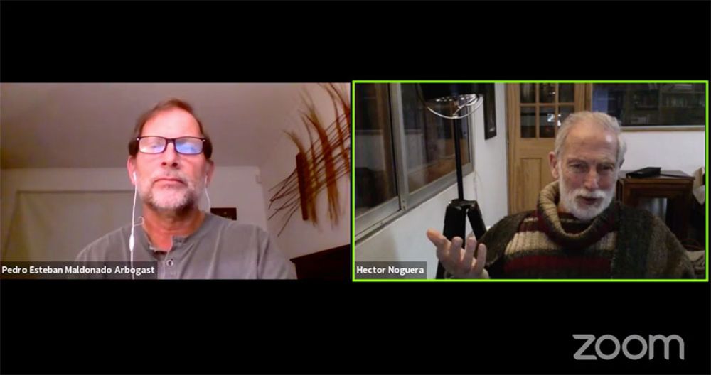 El actor Héctor Noguera conversó con el académico de la U. de Chile y neurocientífico, Pedro Maldonado, como parte de la sección "Mi Vida en Pandemia" de la Campaña de salud mental de la U. de Chile.