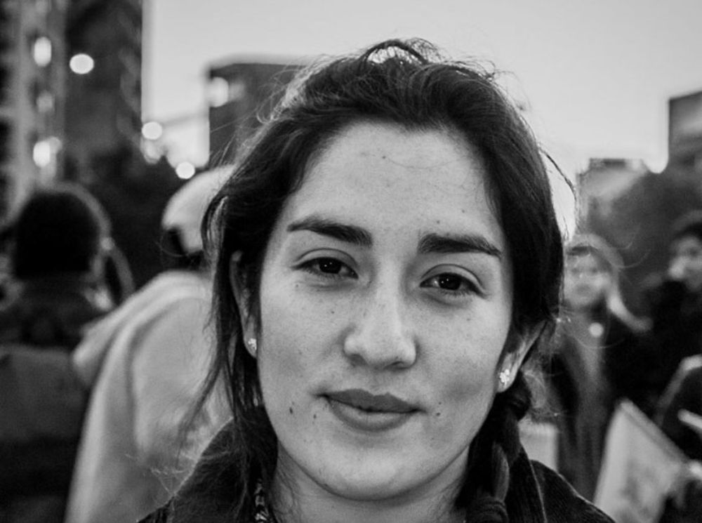 Stefania Daroch Baltra, artista visual de la Universidad de Chile y una de las integrantes del equipo organizador.
