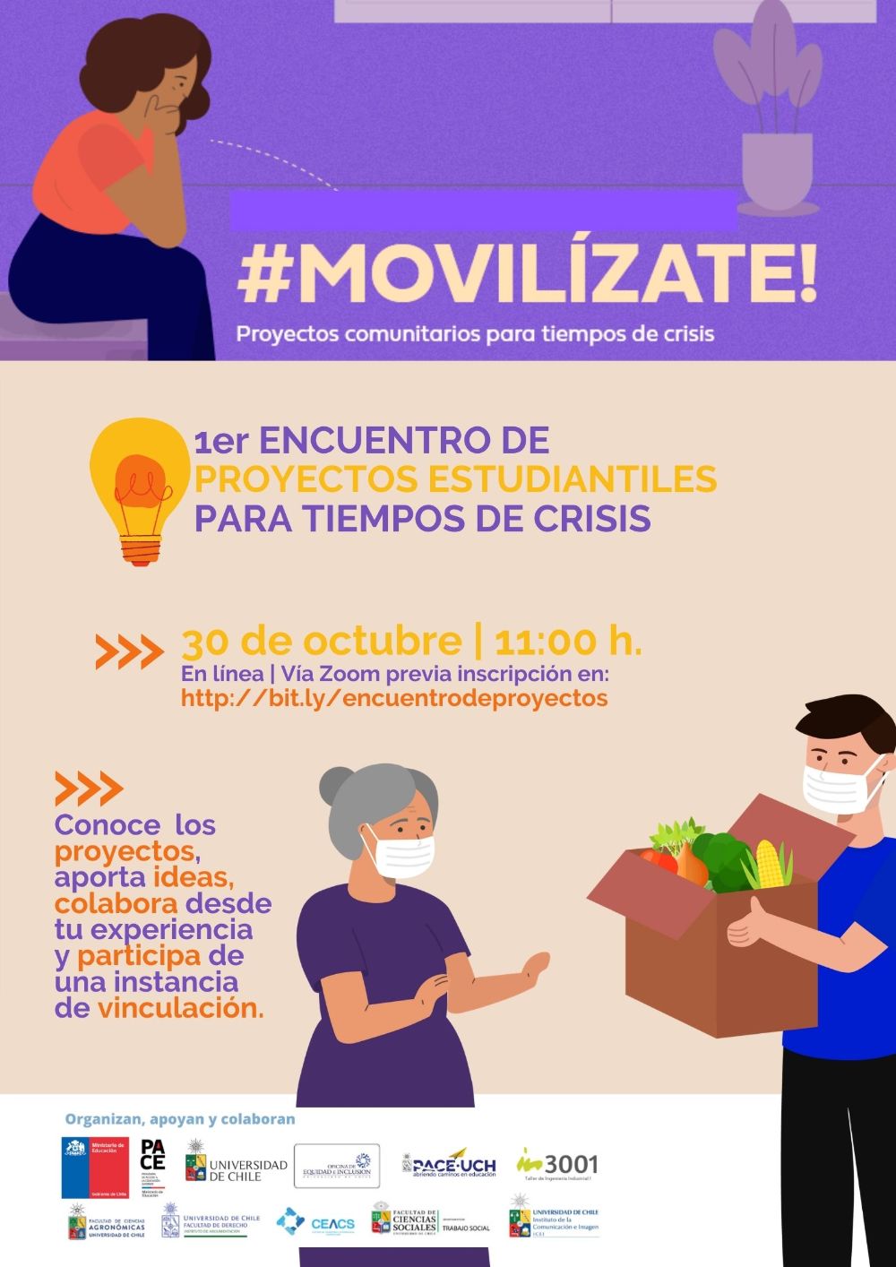 Afiche del 1er Encuentro de proyectos