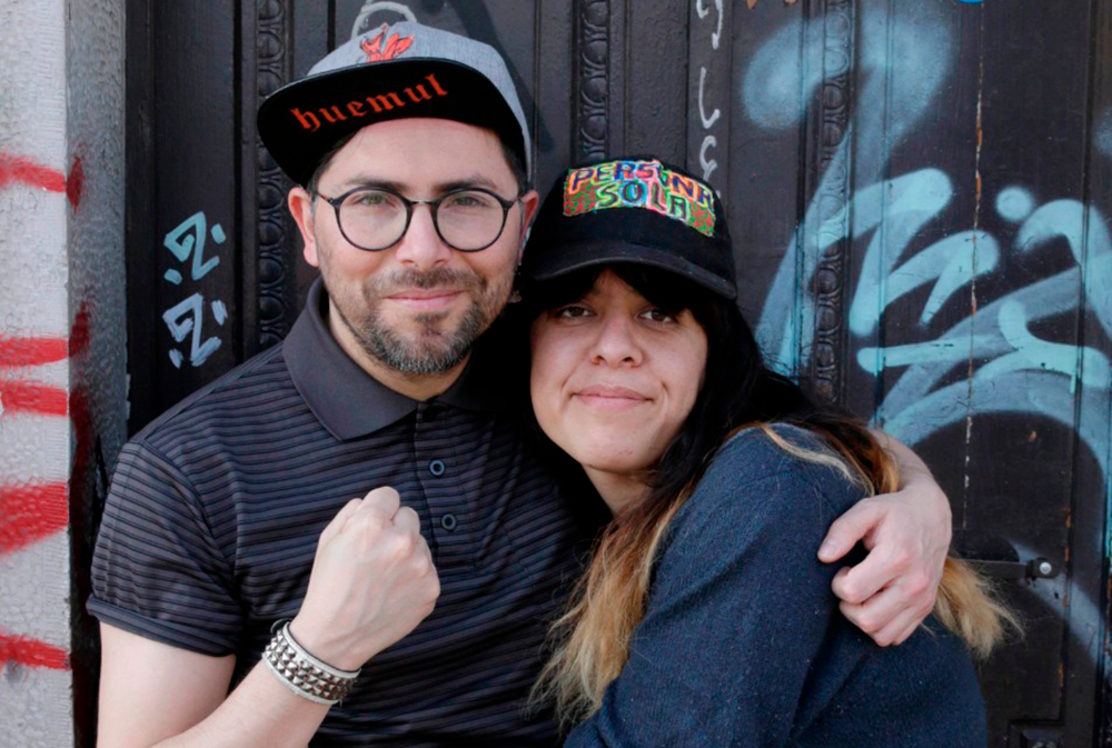 Artistas organizadores de "Festival Periférica", Roery Herrera y Cristián Inostroza.