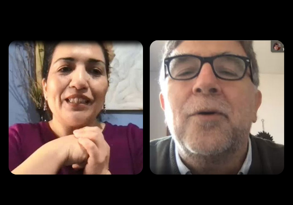 Maribel Mora, directora OEI y Patricio Felmer, director de la Iniciativa ARPA motivaron a los y las estudiantes. 