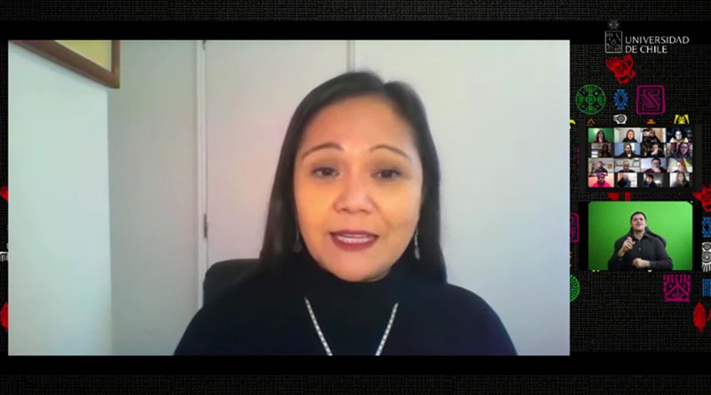 La vicepresidenta del Senado universitario, Verónica Figueroa Huencho.