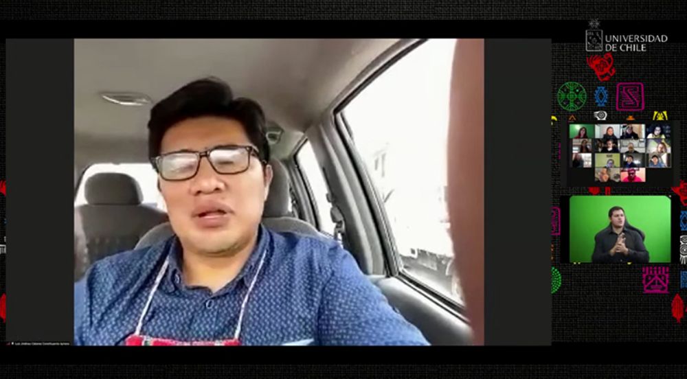 Luis Jiménez, constituyente representante del pueblo Aymara.