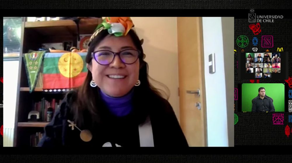 La actividad fue moderada por Doris Sáez del Programa Pueblos Indígenas FCFM.