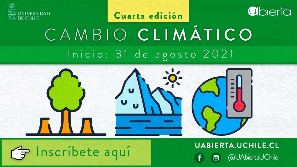 El curso Cambio Climático tiene como objetivo entender en qué consiste este fenómeno, sus bases científicas y cómo la sociedad puede actuar y adaptarse a este nuevo contexto para minimizar su impacto.