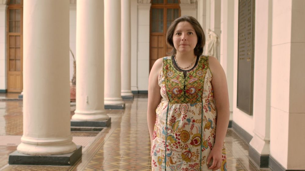 Javiera Mahan, estudiante de tercer año de Ingeniería en Recursos Naturales Renovables.