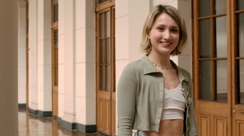 Dafni Progulakis, estudiante de quinto año de la Facultad de Derecho