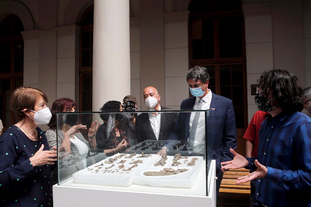 La actividad contó con la participación del ministro de Ciencia, Tecnología, Conocimiento e Innovación, Andrés Couve, y de la ministra de las Culturas, las Artes y el Patrimonio, Consuelo Valdés.