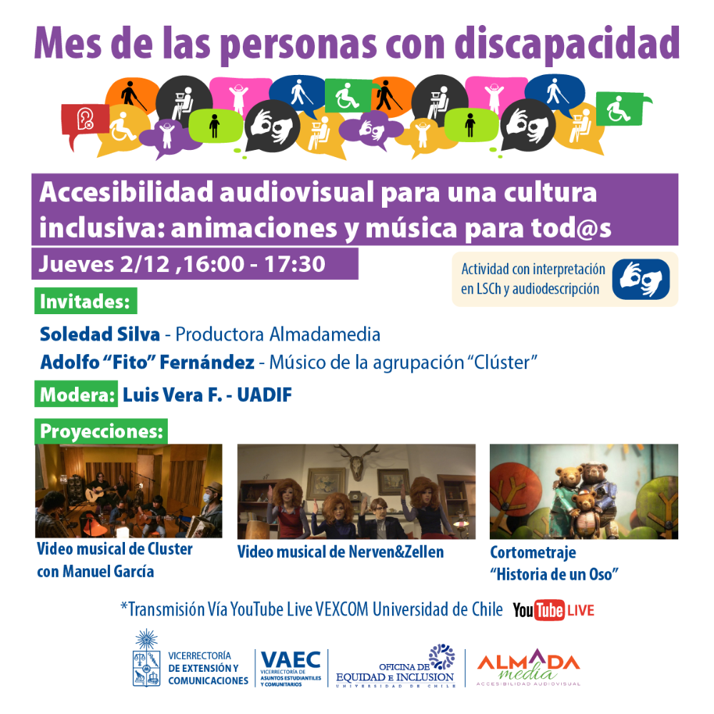 Accesibilidad audiovisual para una cultura inclusiva: documentales y música para tod@s