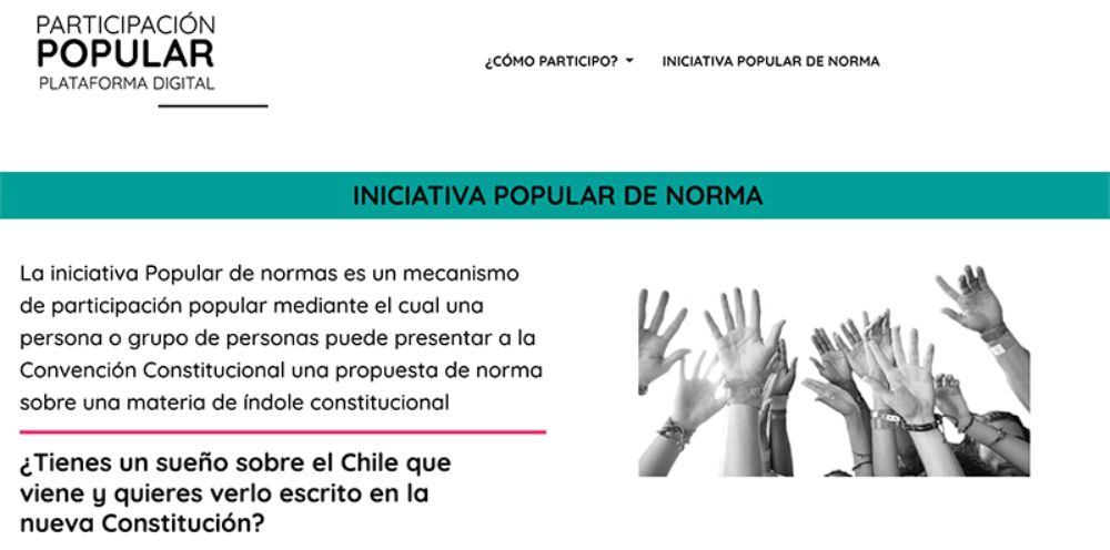 8 Iniciativas Populares de Norma alcanzaron el mínimo de 15 mil firmas (proveniente de 4 regiones distintitas) lo que les permitirá ingresar oficialmente el proceso de deliberación y votación.