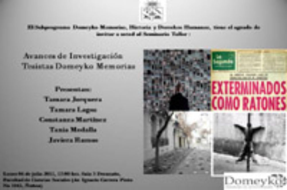 Invitación a la presentación de tesistas