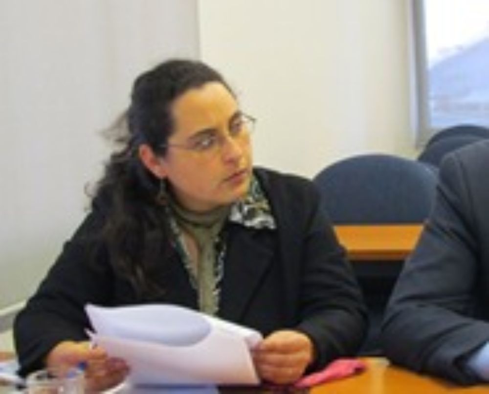 La Senadora Laura Olave, estudiante de la Facultad de Artes.